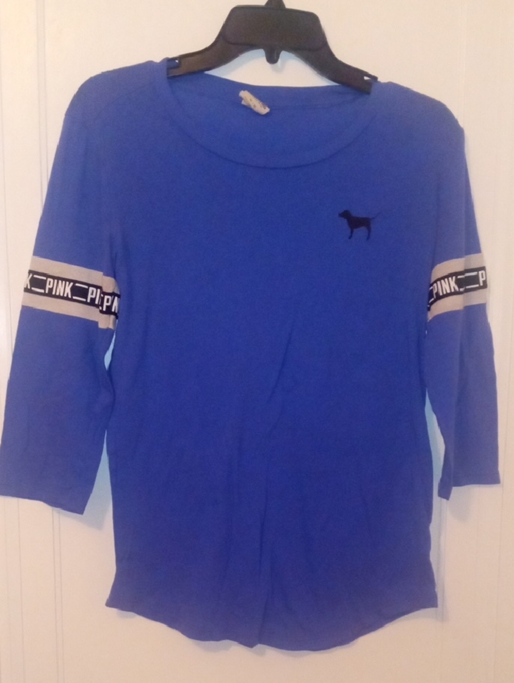 women med purple Victoria secret PINK tee
